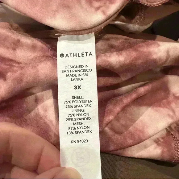 Athleta Conscious Crop Tie Dyed Sports Bra - Picture 6 of 7